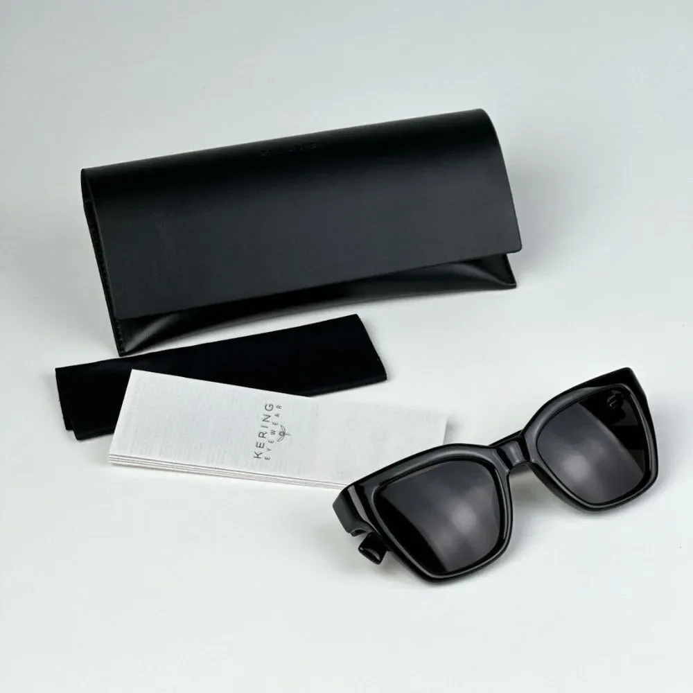 NEW Saint Laurent SL641 001 Black Cat Eye Unisex Sunglasses